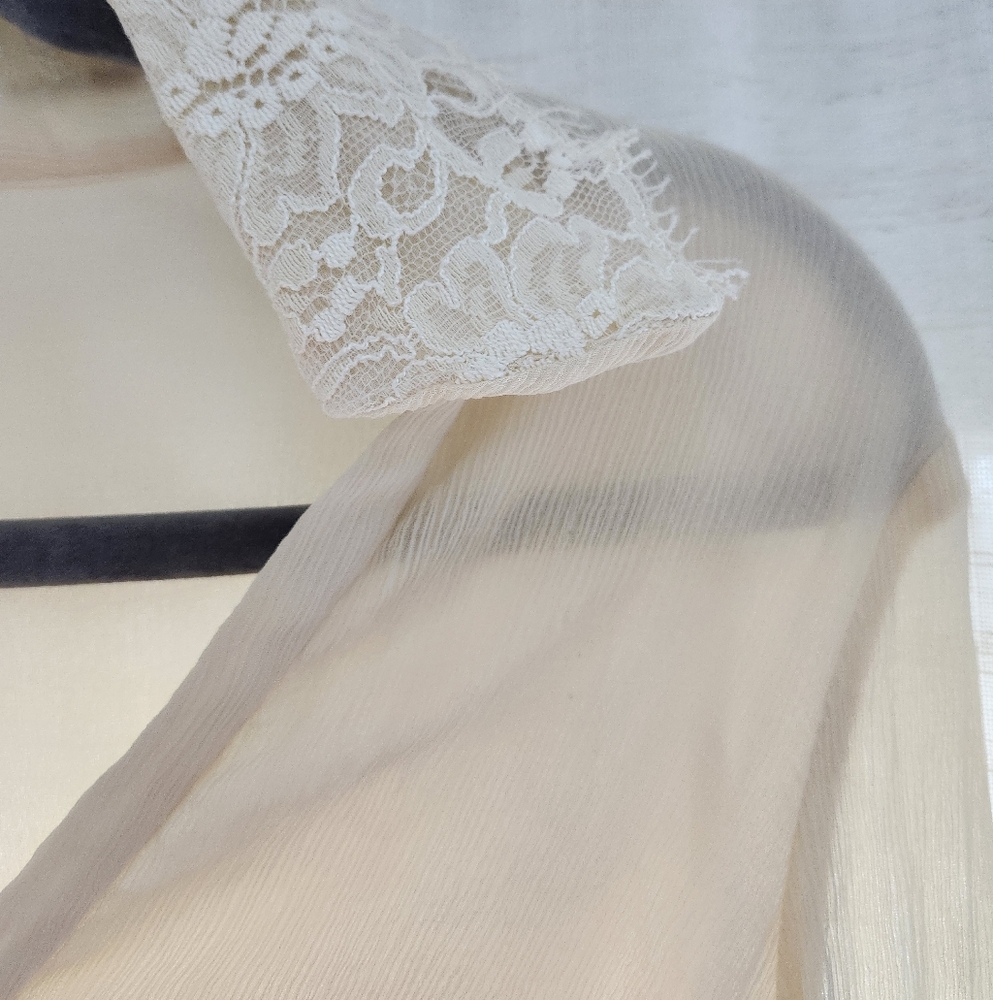 Anne Klein Lace Silk Blouse